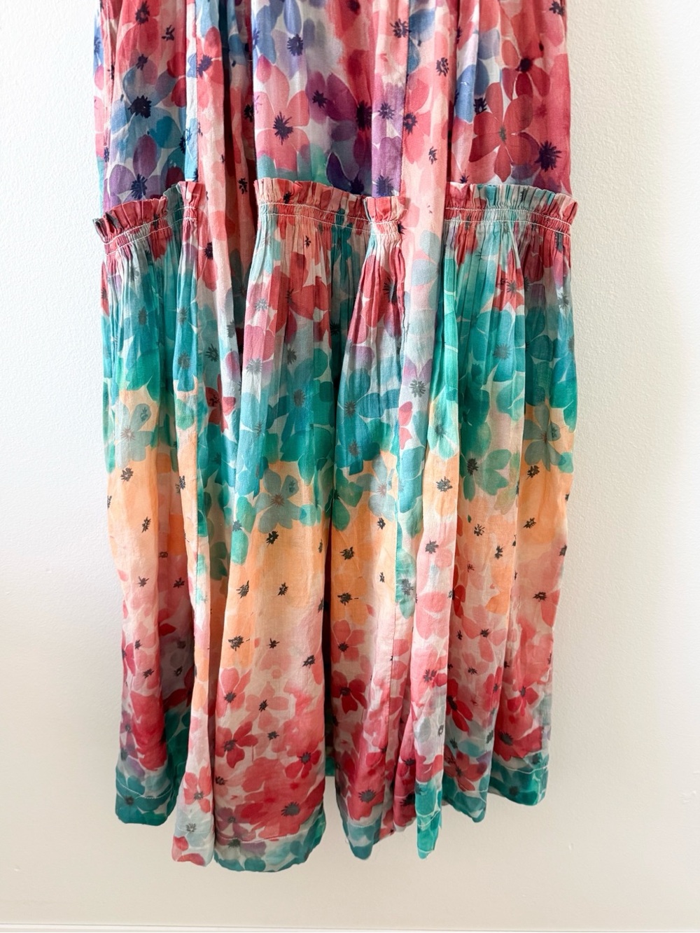 NWT Free People Sunshine Maxi Dress in Soft Tropic Combo Size Large MSRP $298 - Picture 10 of 12